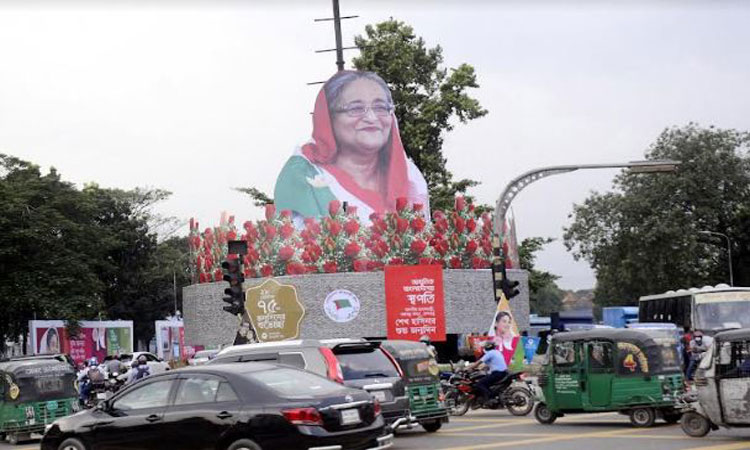 শেখ হাসিনার জন্মদিন উপলক্ষ্যে ঢাকার চিত্র