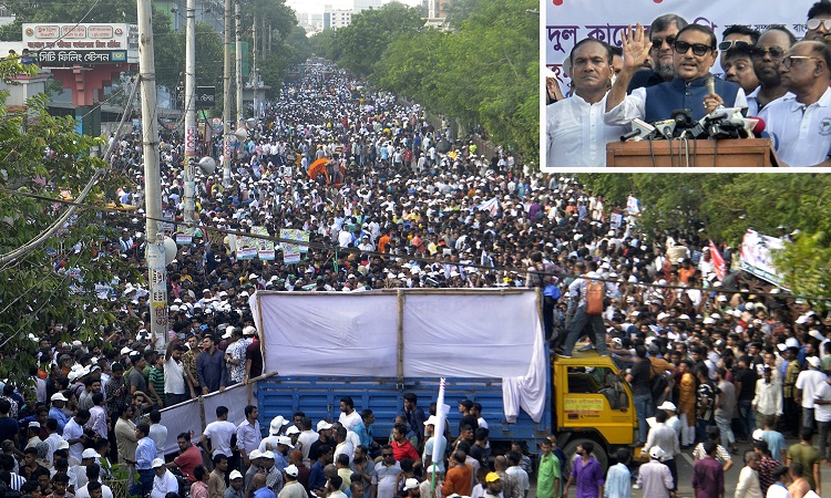 নির্দলীয় সরকারের অধীনে নির্বাচনে সরকার পতনের একদফা দাবিতে দেশব্যাপী বিএনপির পদযাত্রার মধ্যে আওয়ামী লীগও শোভাযাত্রা করছে। বুধবার ঢাকায় ‘শান্তি ও উন্নয়ন শোভাযাত্রা’র দ্বিতীয় দিন বুধবার তেজগাঁওয়ের সাতরাস্তায় সমাবেশের পর মহাখালী বাস টার্মিনাল পর্যন্ত শোভাযাত্রা করে দলটি। আওয়ামী লীগের সাধারণ সম্পাদক ওবায়দুল কাদের প্রধান অতিথি ছিলেন।