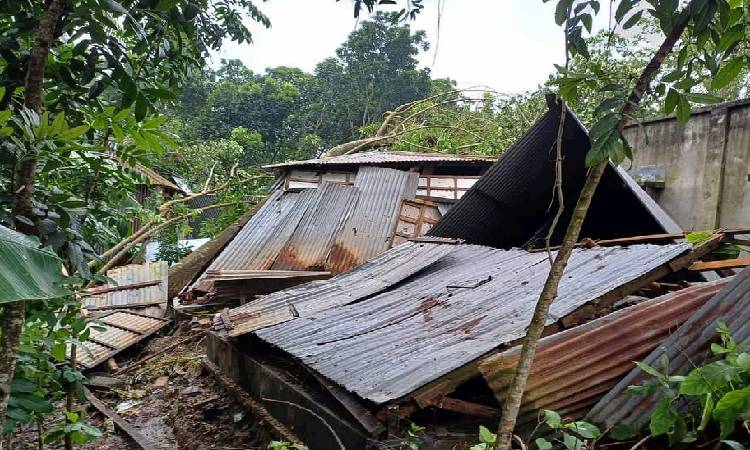 ফরিদপুরের ভাঙ্গায় এক মিনিটের ঘূর্ণিঝড়ের তাণ্ডবে দুই শতাধিক ঘরবাড়ি বিধ্বস্ত হয়েছে। গাছচাপা পড়ে মৃত্যু হয়েছে এক গৃহবধূর। ঘরের নিচে ও গাছের ডাল ভেঙে আহত হয়েছেন অন্তত পাঁচজন।