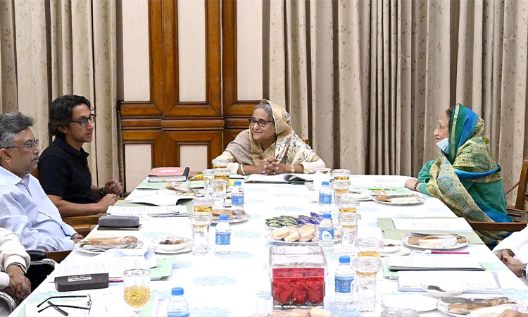 প্রধানমন্ত্রী শেখ হাসিনা শনিবার গণভবনে 'জাতির জনক বঙ্গবন্ধু শেখ মুজিবুর রহমান মেমোরিয়াল ট্রাস্ট' এর নিয়মিত সাধারণ সভায় সভাপতিত্ব করেন।