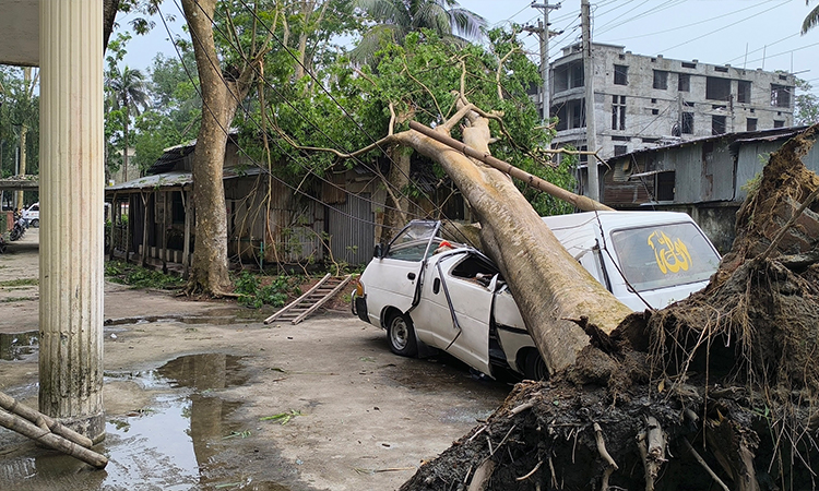 দেশের ছয় জেলায় ঝড় ও বজ্রপাতে নয়জনের মৃত্যু হয়েছে। পিরোজপুরে ঘূর্ণিঝড়ে লণ্ডভণ্ড হয়ে গেছে কয়েকশ ঘরবাড়ি। এ সময় গাছ পড়ে এক নারীর প্রাণ গেছে। রোববার সকাল পৌনে ১০টার দিকে হঠাৎ আকাশ মেঘাচ্ছন্ন হয়ে ঝড় শুরু হয়। এতে পিরোজপুর পৌরসভা ও সদর উপজেলার বেশ কয়েকটি এলাকা ক্ষতিগ্রস্ত হয়েছে বলে প্রশাসন ও স্থানীয়রা জানিয়েছেন।