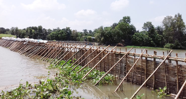 চলনবিল ও আত্রাই নদীতে বাঁধ দিয়ে মৎস্য নিধন