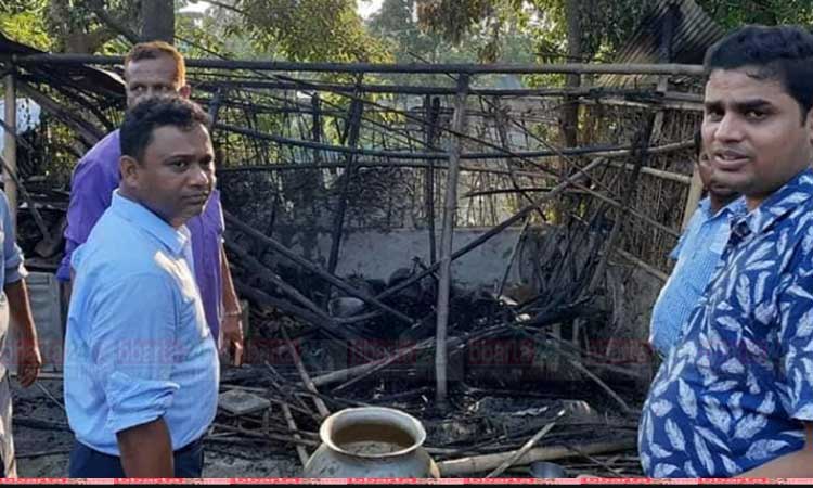 চিরিরবন্দরে আগুনে পুড়ে ১০ মাসের শিশুর মৃত্যু
