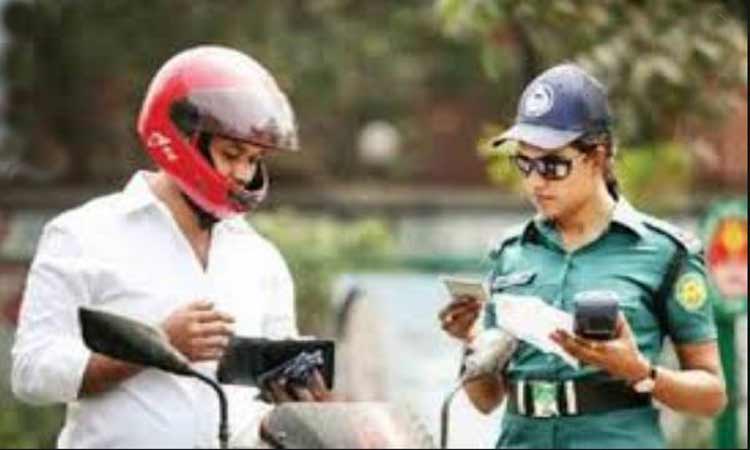 রাজধানীতে ট্রাফিক আইন অমান্য করায় ২৭ লাখ টাকা জরিমানা