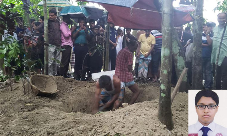 রেসিডেনসিয়ালের শিক্ষার্থী আবরারের লাশ উত্তোলন