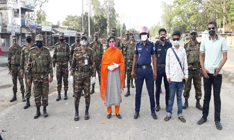 নবীগঞ্জে সেনাবাহিনী ও প্রশাসনের যৌথ টহল অব্যাহত