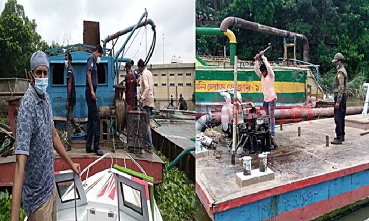 পাবনায় অবৈধভাবে বালু তোলার দায়ে ৩ জনের কারাদণ্ড