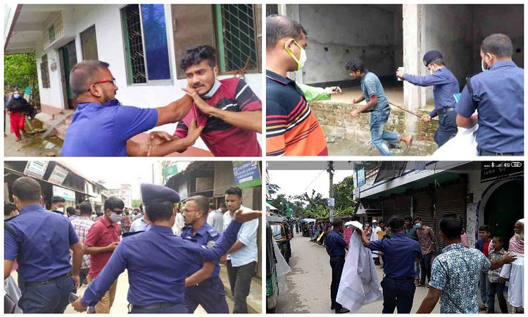 সিফাতের মুক্তি দাবিতে মানববন্ধন, পুলিশের লাঠিচার্জ