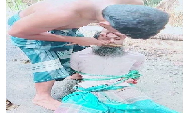 ভোলায় যুবককে বেঁধে নির্যাতন, গোবর খাইয়ে দেয়ার অভিযোগে আটক ১