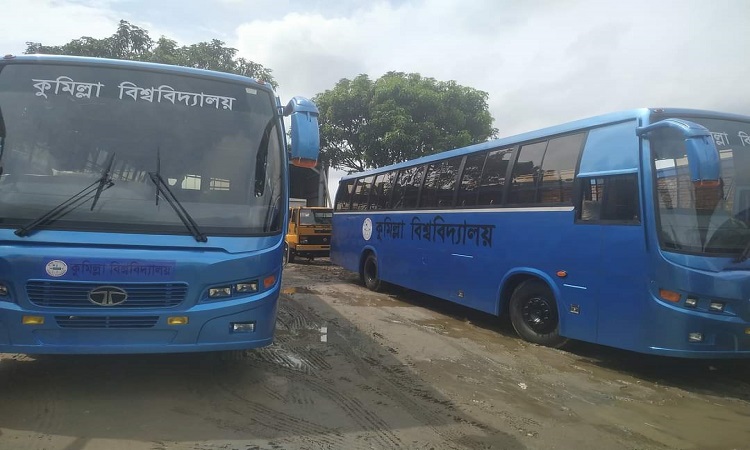 কুবি শিক্ষার্থীরা পেলো তিন নতুন বাস