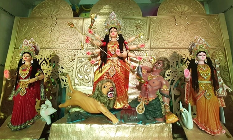 বিজয়ার শোভাযাত্রা ছাড়াই শেষ হচ্ছে দুর্গাপূজা