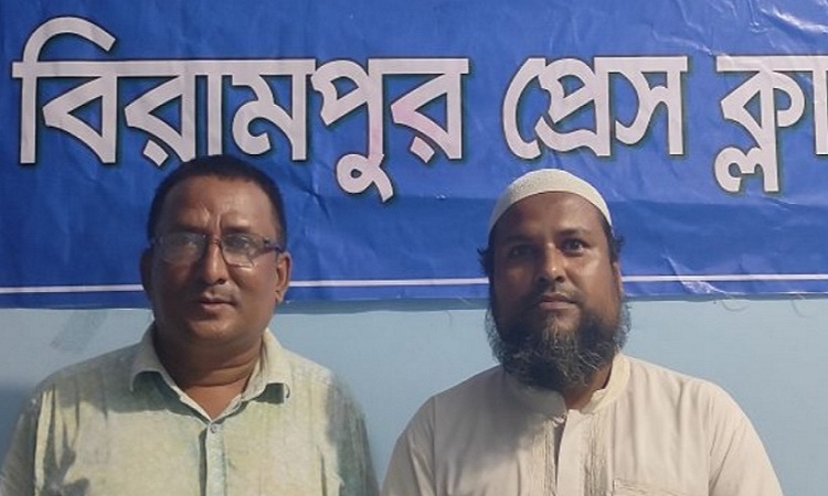 বিরামপুর প্রেসক্লাব সভাপতি মোরশেদ, সম্পাদক মুছা