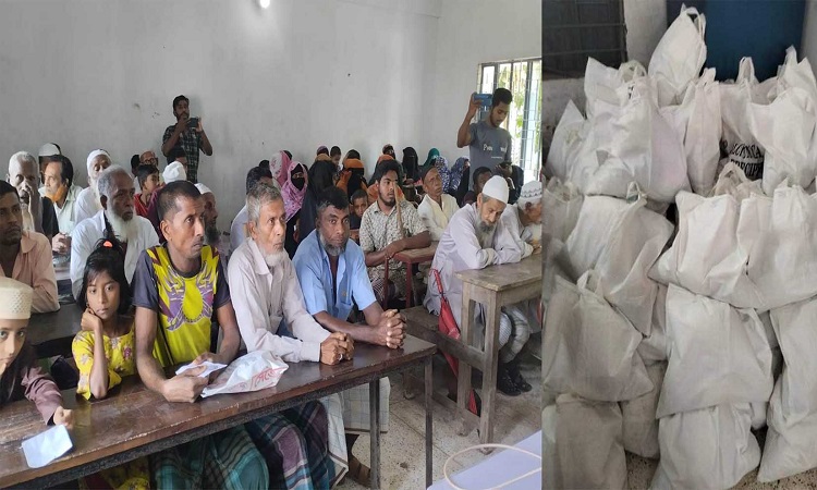 ইন্দুরকানীতে দরিদ্র ও অসহায় শতাধিক পরিবারকে ইফতার সামগ্রী বিতরণ