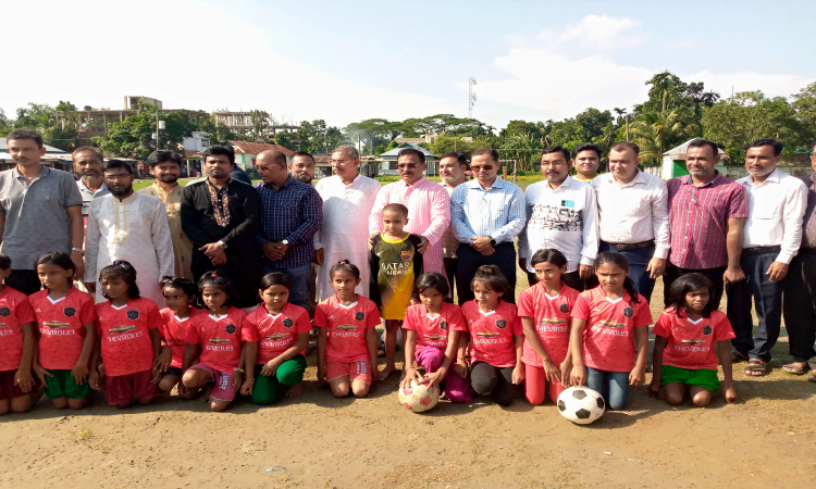 ধর্মপাশায় বঙ্গবন্ধু ও বঙ্গমাতা গোল্ডকাপ ফুটবল টুর্নামেন্টের ফাইনাল খেলা অনুষ্ঠিত