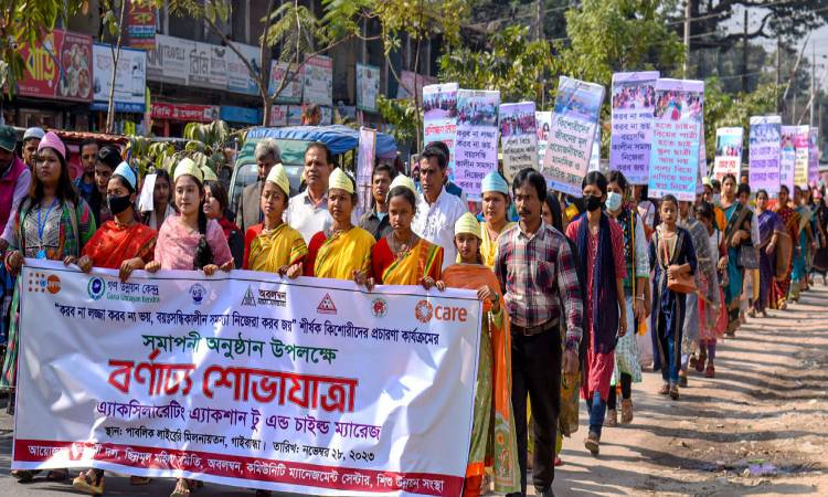 গাইবান্ধায় কিশোরী দলের প্রচারণা কার্যক্রমের সমাপনী অনুষ্ঠান