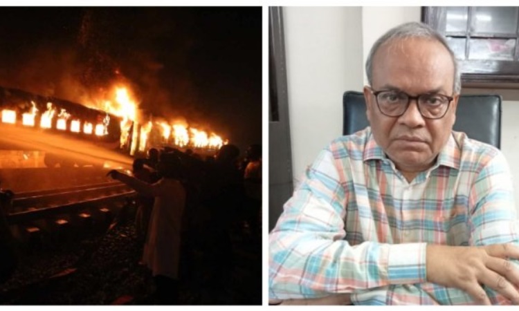 বেনাপোল এক্সপ্রেস ট্রেনে আগুন: আন্তর্জাতিক তদন্তের দাবি বিএনপির