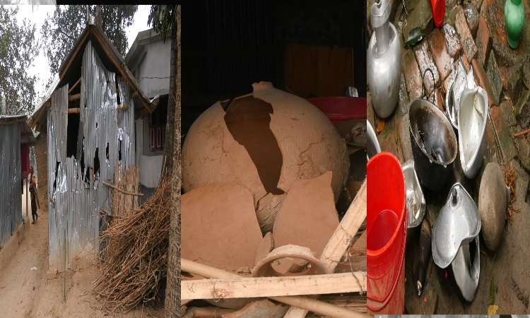 ঝিনাইদহে ৩ গ্রামের নৌকা সমর্থকদের অর্ধশত বাড়িঘরে হামলা-ভাংচুর