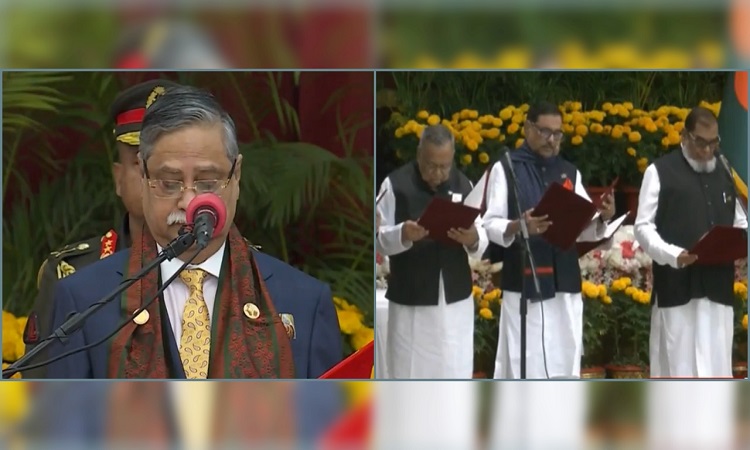 শপথ নিলেন নতুন মন্ত্রীগণ