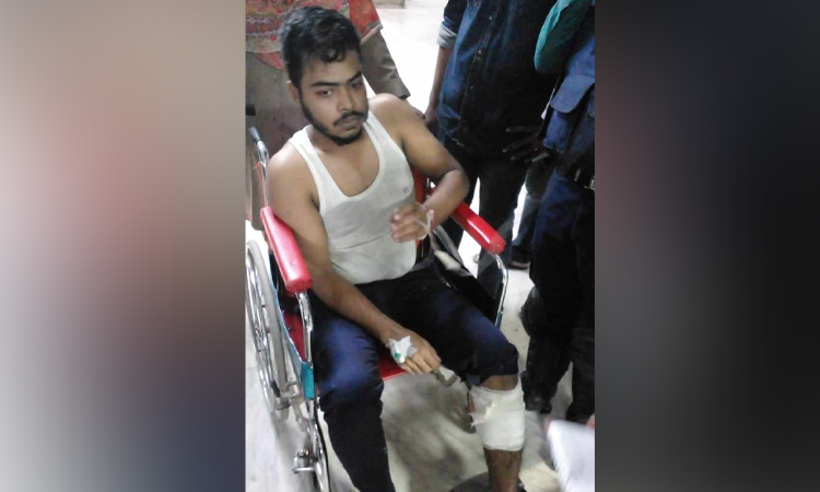 খিলগাঁও বাজার উচ্ছেদ অভিযানে গুলি লেগে পুলিশ সদস্য আহত