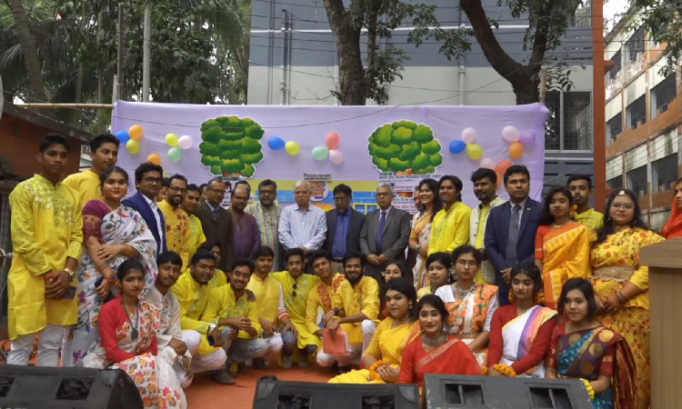 ঝিনাইদহে জাঁকজমক আয়োজনে কসাসের বসন্তবরণ উৎসব