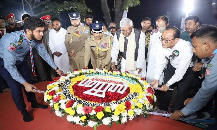 চুয়াডাঙ্গায় ভাষা শহিদদের প্রতি সর্বস্তরের শ্রদ্ধা