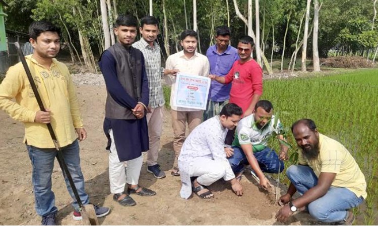 পলাশবাড়ীতে রংধনু’র এক দশক পূর্তি উপলক্ষ্যে বৃক্ষরোপন