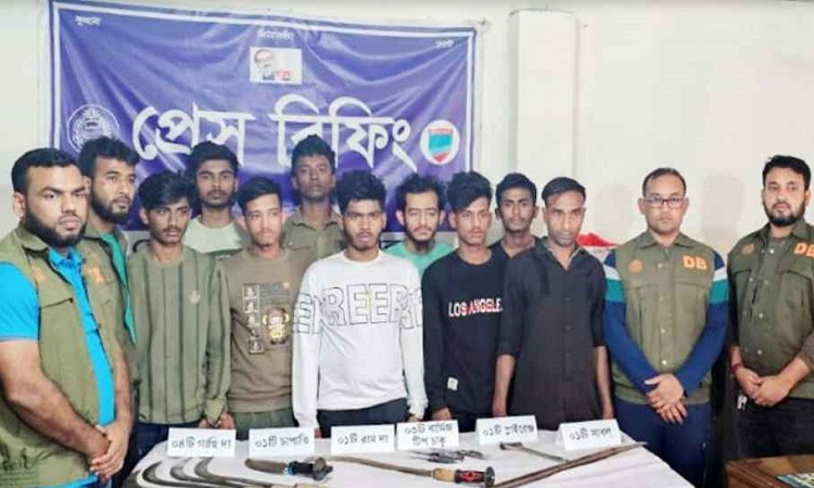 যশোরে ৯ ডাকাত সদস্য আটক