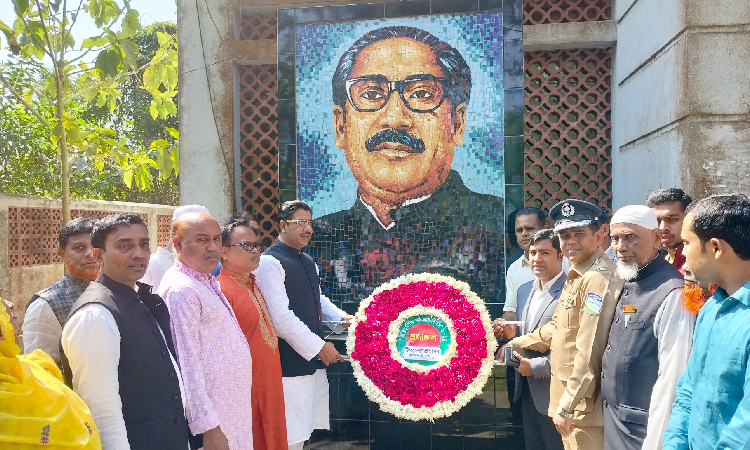 ঝিনাইগাতীতে ঐতিহাসিক ৭ মার্চ উদ্‌যাপন