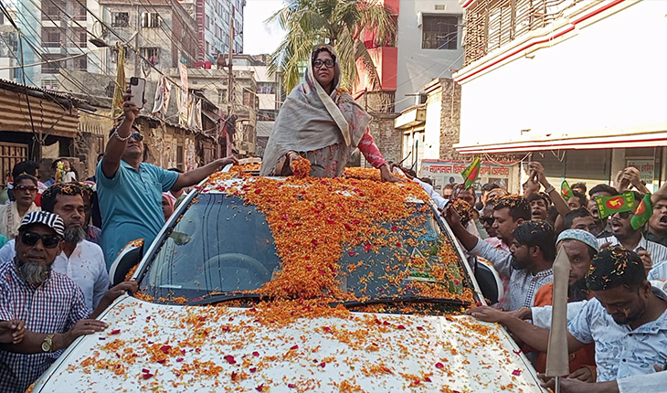 হুইপ এডভোকেট সানজিদা খানম এমপি’কে গণসংবর্ধনা