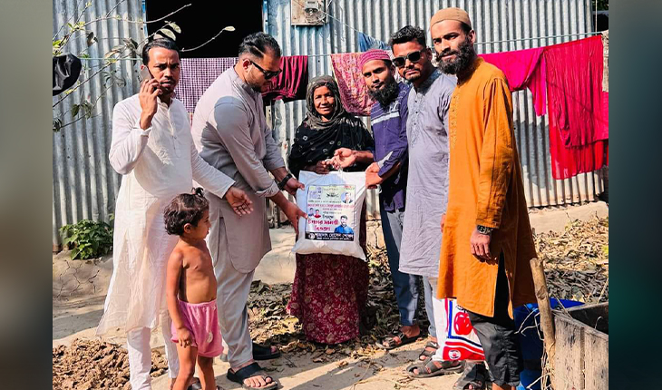 ব্রাহ্মণবাড়িয়ায় হতদরিদ্র পরিবারের মাঝে ছাত্রলীগের উপহার সামগ্রী বিতরণ