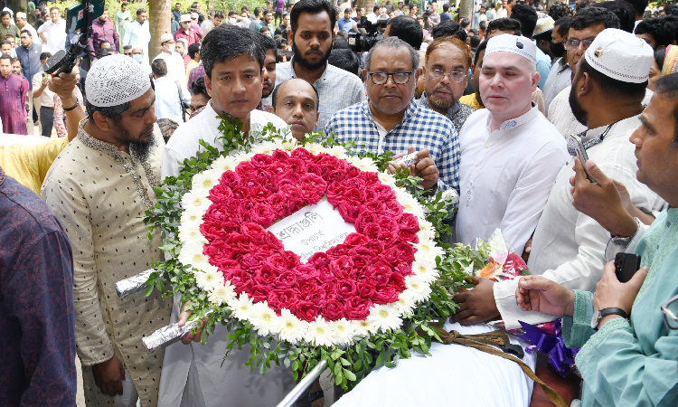 ড. জিয়া রহমানের প্রতি জাতীয় বিশ্ববিদ্যালয় উপাচার্যের শ্রদ্ধা