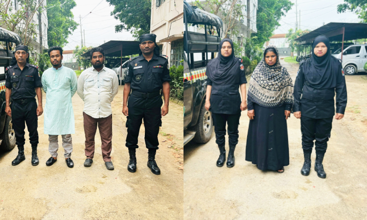 গাঁজা ও ফেন্সিডিলসহ তিন মাদক বিক্রেতা গ্রেফতার