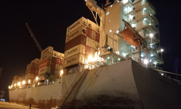 রূপপুর বিদ্যুৎকেন্দ্রের মালামাল নিয়ে মোংলায় এম ভি সাপোডিলা