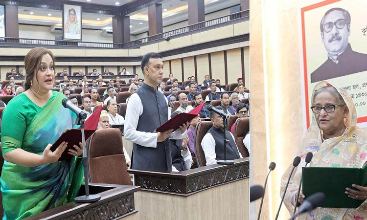 প্রধানমন্ত্রীর কাছে শপথ নিলেন কুমিল্লা ও ময়মনসিংহের নতুন মেয়র