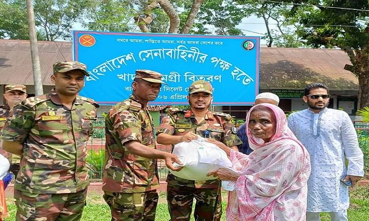 শ্রীমঙ্গলে ২০০ পরিবারের মাঝে খাদ্য সামগ্রী বিতরণ