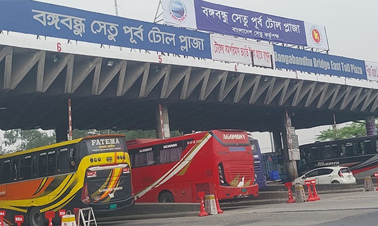 ২৪ ঘণ্টায় বঙ্গবন্ধু সেতুতে টোল আদায় ৩ কোটি টাকা