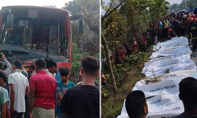 ফরিদপুরে নিহত ১১ জনের মরদেহ স্বজনদের কাছে হস্তান্তর