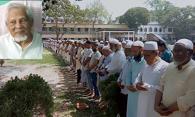 নড়াইলের সাবেক সংসদ সদস্য মকবুল হোসেনের দাফন সম্পন্ন