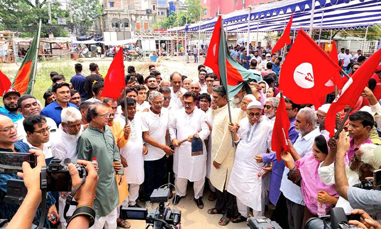 রাজশাহীতে কেন্দ্রীয় শহিদ মিনারের নির্মাণ কাজ শুরু