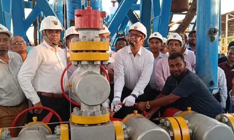 ব্রাহ্মণবাড়িয়ায় তিতাসের ১৪ নম্বর কূপ থেকে জাতীয় গ্রিডে গ্যাস সরবরাহ শুরু