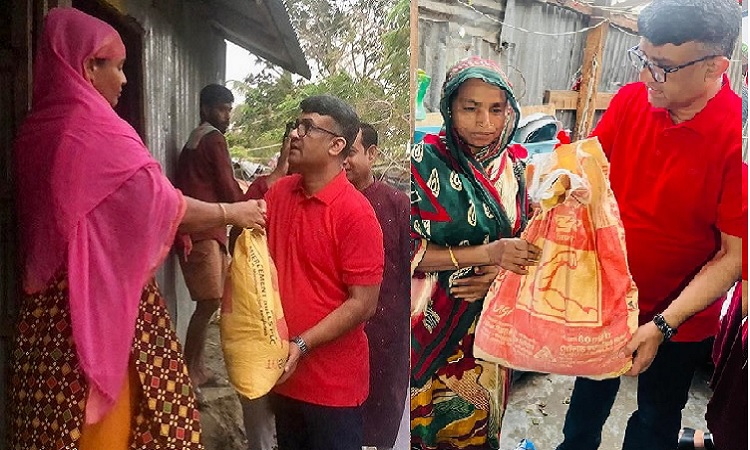 ঘূর্ণিঝড় রেমাল-এ ক্ষতিগ্রস্তদের পাশে স্বেচ্ছাসেবক লীগের ভারপ্রাপ্ত সাধারণ সম্পাদক জুয়েল
