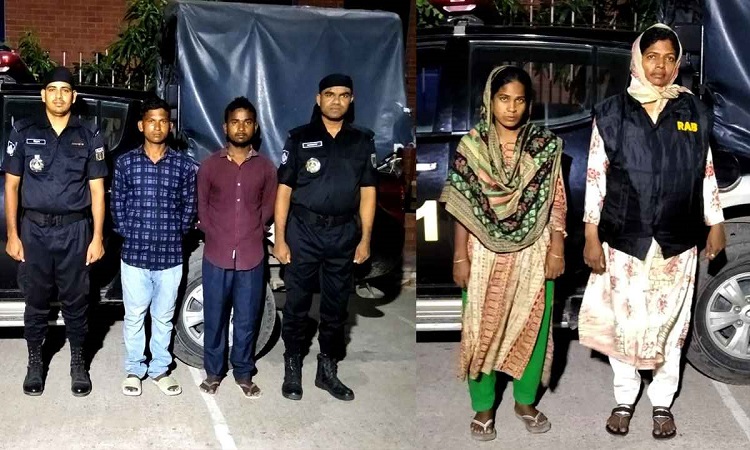 গাইবান্ধার পলাশবাড়ীতে গৃহবধূকে গলা কেটে হত্যা, গ্রেফতার ৩