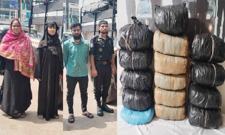 চট্টগ্রাম-কক্সবাজার মহাসড়কে ২৯ কেজি গাঁজাসহ গ্রেফতার ৩