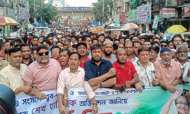 আওয়ামী লীগ, যুবলীগ ও ছাত্রলীগের আনন্দ মিছিল