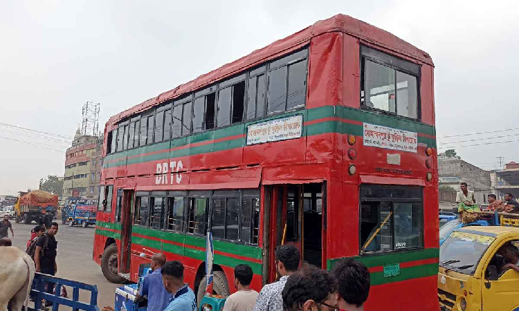 বগুড়া-রংপুর যাচ্ছে বিআরটিসির লোকাল বাস