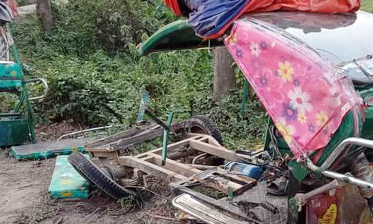 ফরিদপুরে বাসের ধাক্কায় প্রাণ গেল অটোরিকশার দুই যাত্রীর