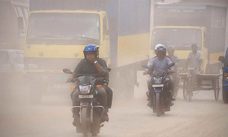 ‌‘মাঝারি’ বায়ুদূষণের কবলে ঢাকা