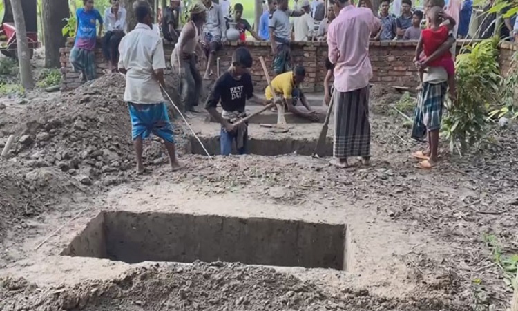 বরযাত্রীবাহী মাইক্রোবাস দুর্ঘটনায় নিহত ৭ জনের দাফন সম্পন্ন