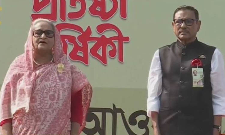 প্রতিষ্ঠাবার্ষিকীর সমাবেশ উদ্বোধন করলেন প্রধানমন্ত্রী