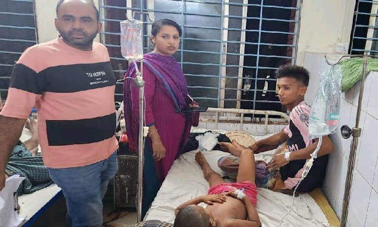পাংশায় ভাই বোন সাপের কামড়ে আক্রান্ত, হাসপাতালে ভর্তি